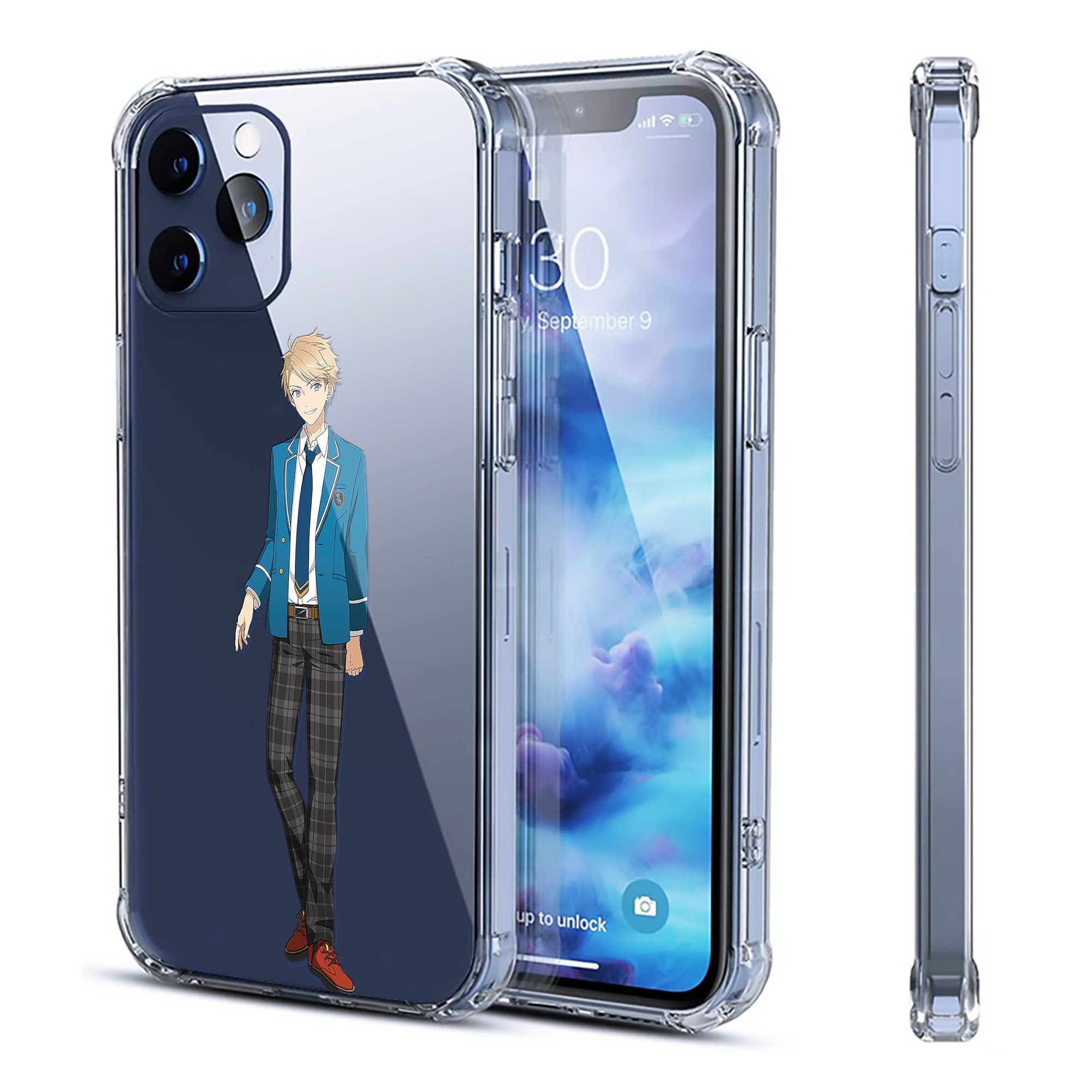 （画像用） あんさんぶるスターズ! Ensemble Stars 【iPhone 12シリーズ対応】透明スマホケース（クリアソフトケース）